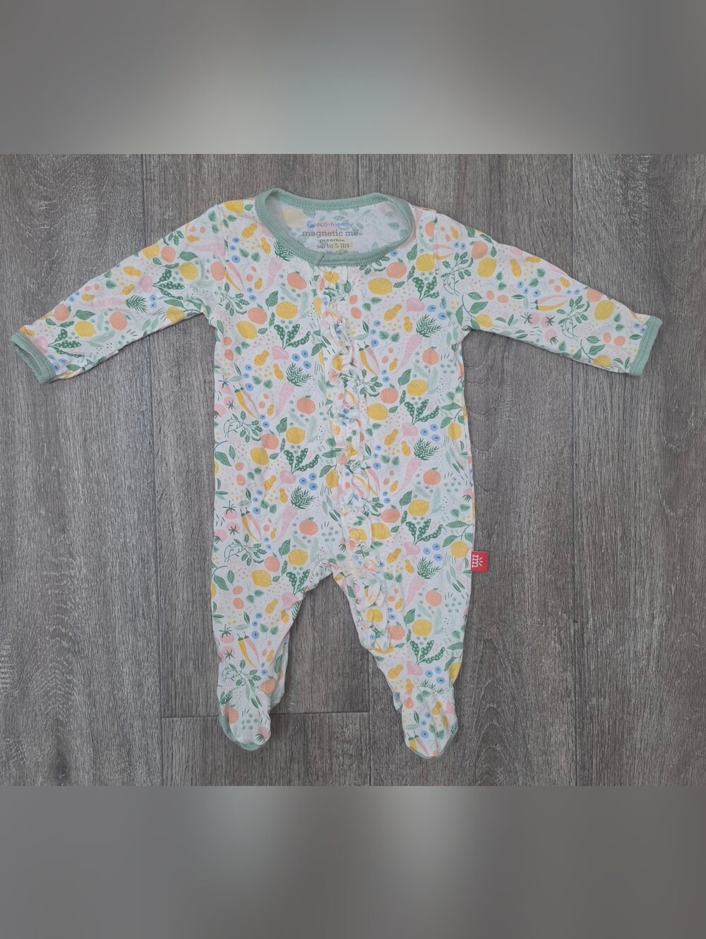Magnetic Me Floral Footie-Size Preemie